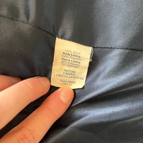 J.Crew Schoolology Purple Wool Blazer | Size 0 - Picture 5 of 5